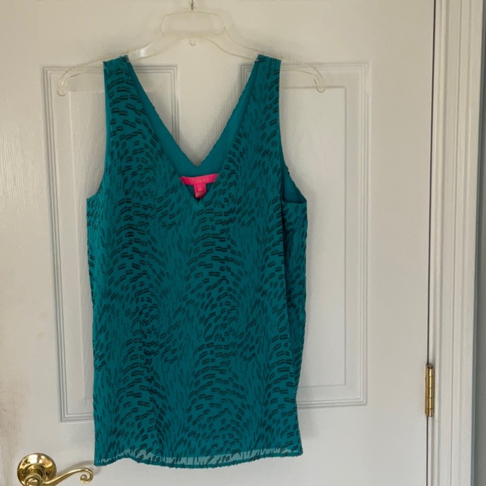 Lilly Pulitzer teal tank top